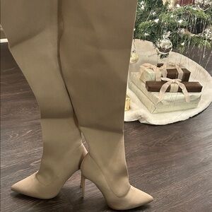 Stiletto stretch over the knee Women's Boots